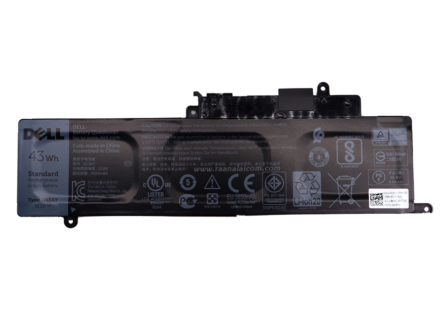 Battery Dell Inspiron 11 3148 43Whr Original GK5KY ลด ราคา พิเศษ แบตเตอรี่ โน๊ตบุ๊ค Dell Inspiron 11 3148 ตรงรุ่น