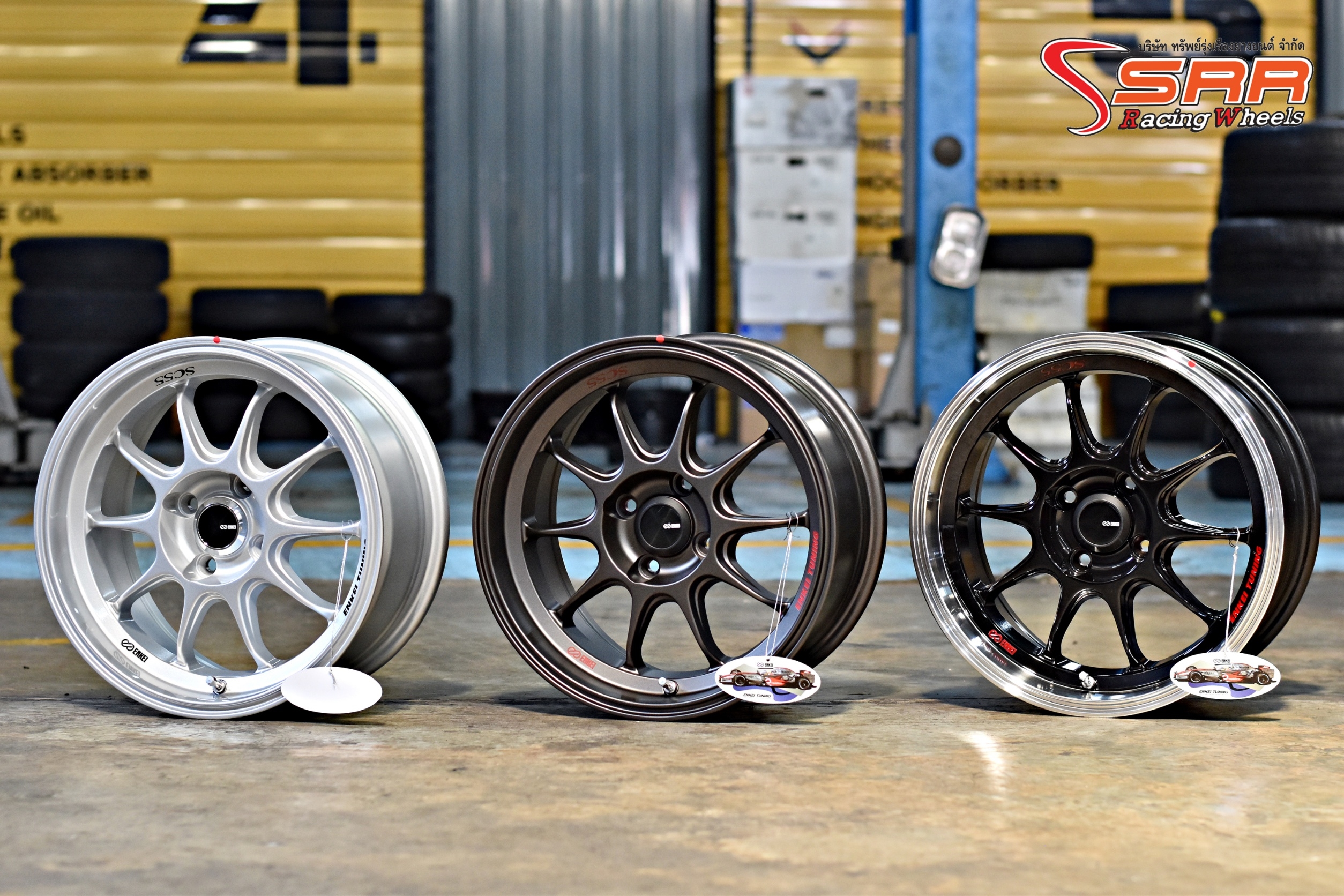 ENKEI TUNING SC55 ล้อแท้ ขอบ15 กว้าง7 PCD4X100 offset+28