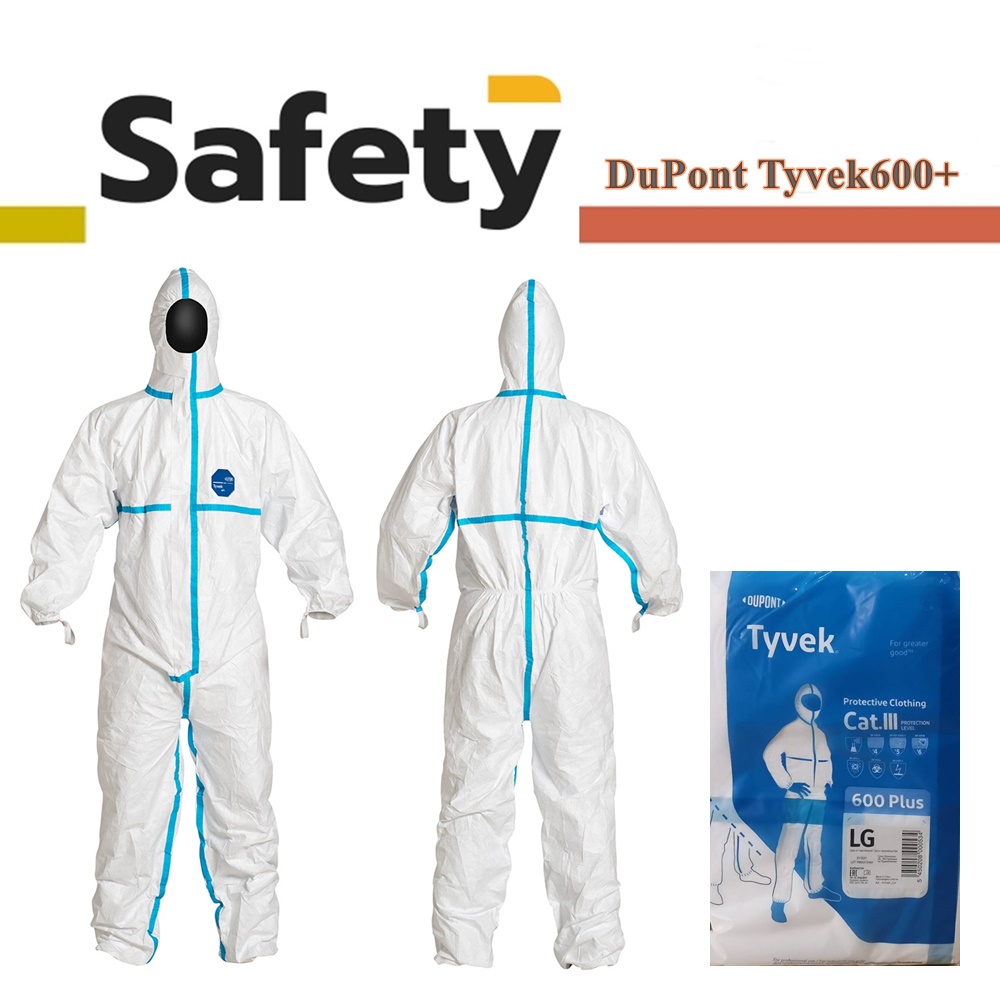 DuPont ชุดกันฝุ่นและสารเคมี รุ่น Tyvek 600 Plus Coverall