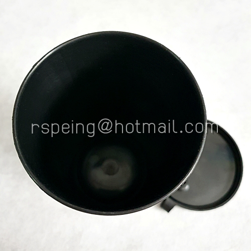 แก้วพลาสติกสีดำพร้อมฝาปิด 7 Up Fido Dido Normal is Boring