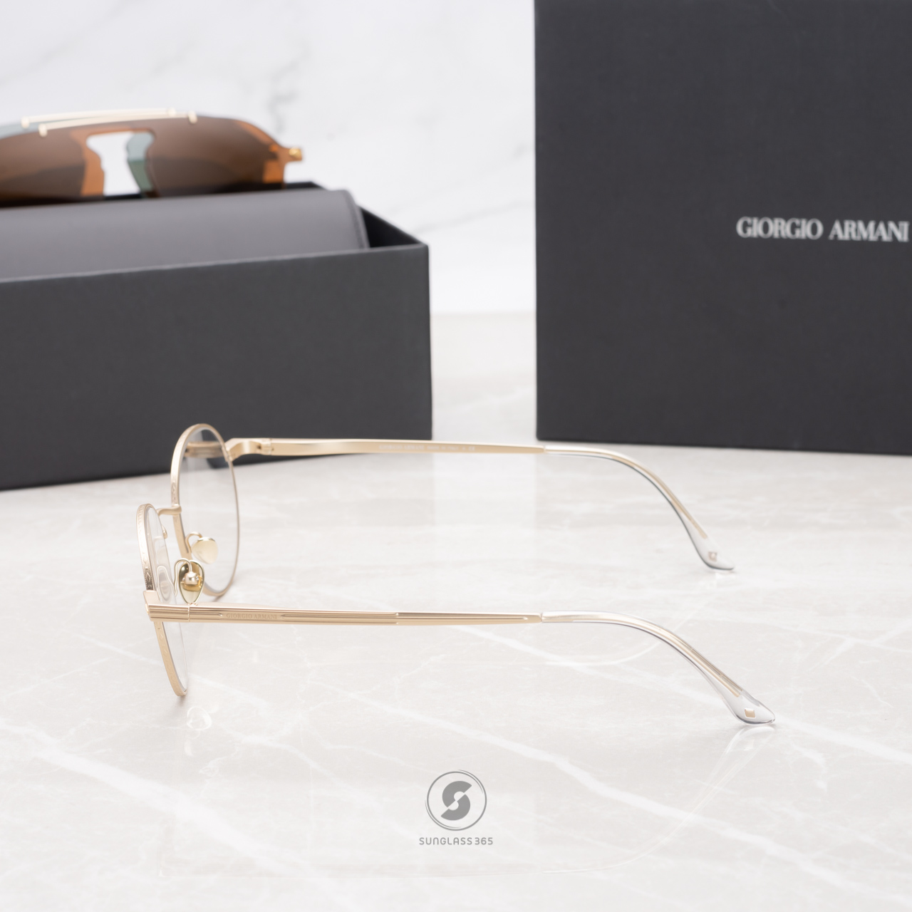 กรอบแว่น Giorgio Armani AR6107 30021W + Clip On