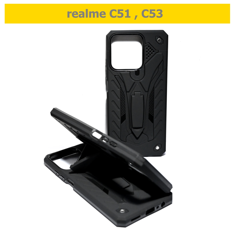 เคส realme C51 , C53 - เคสหุ่นยนต์ เรียวมี กันกระแทก วางตั้งได้