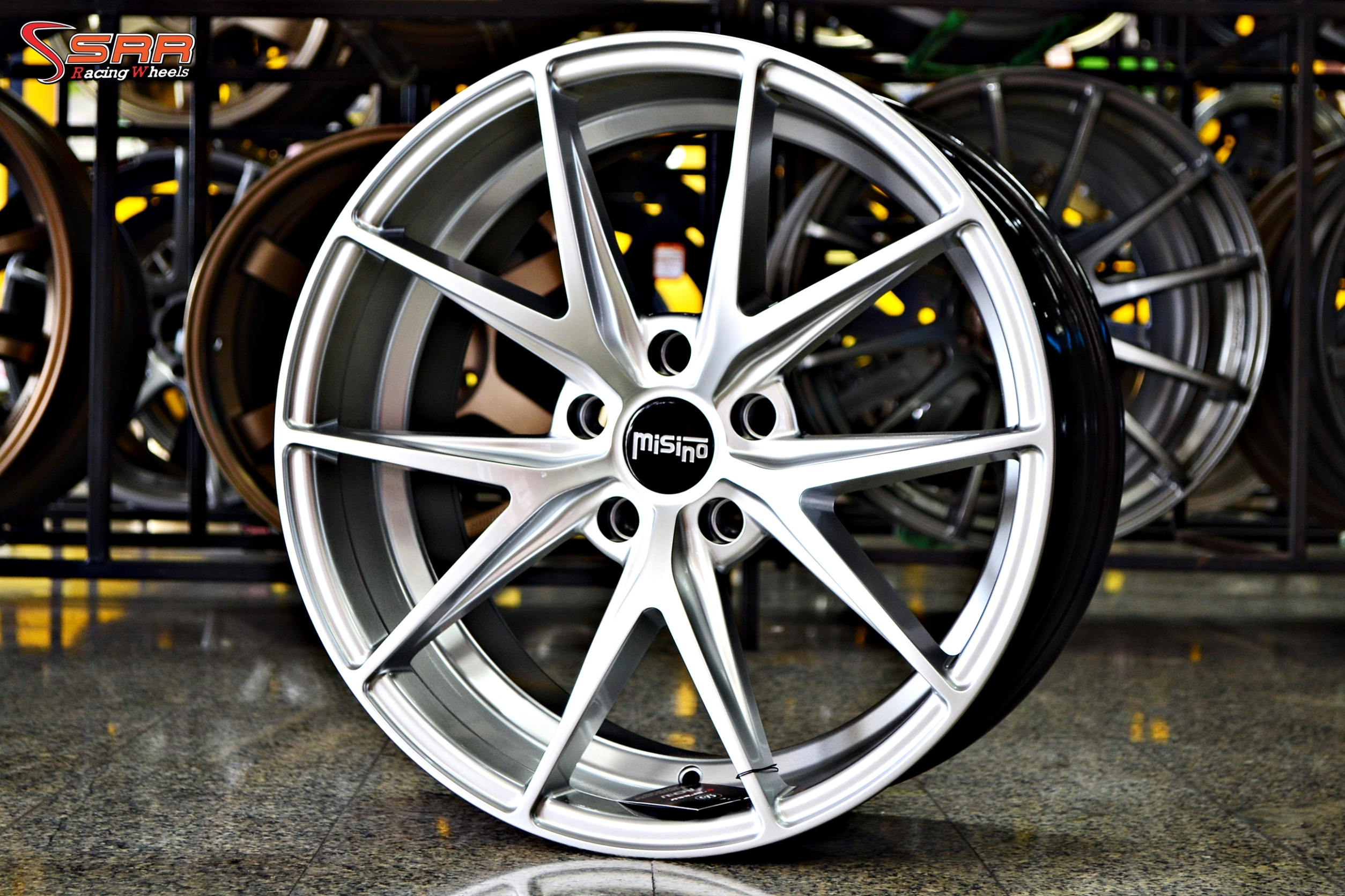 ล้อแม็กซ์ MISINO 5X114ET 35 18x8.5 COLOR HYPER Silver