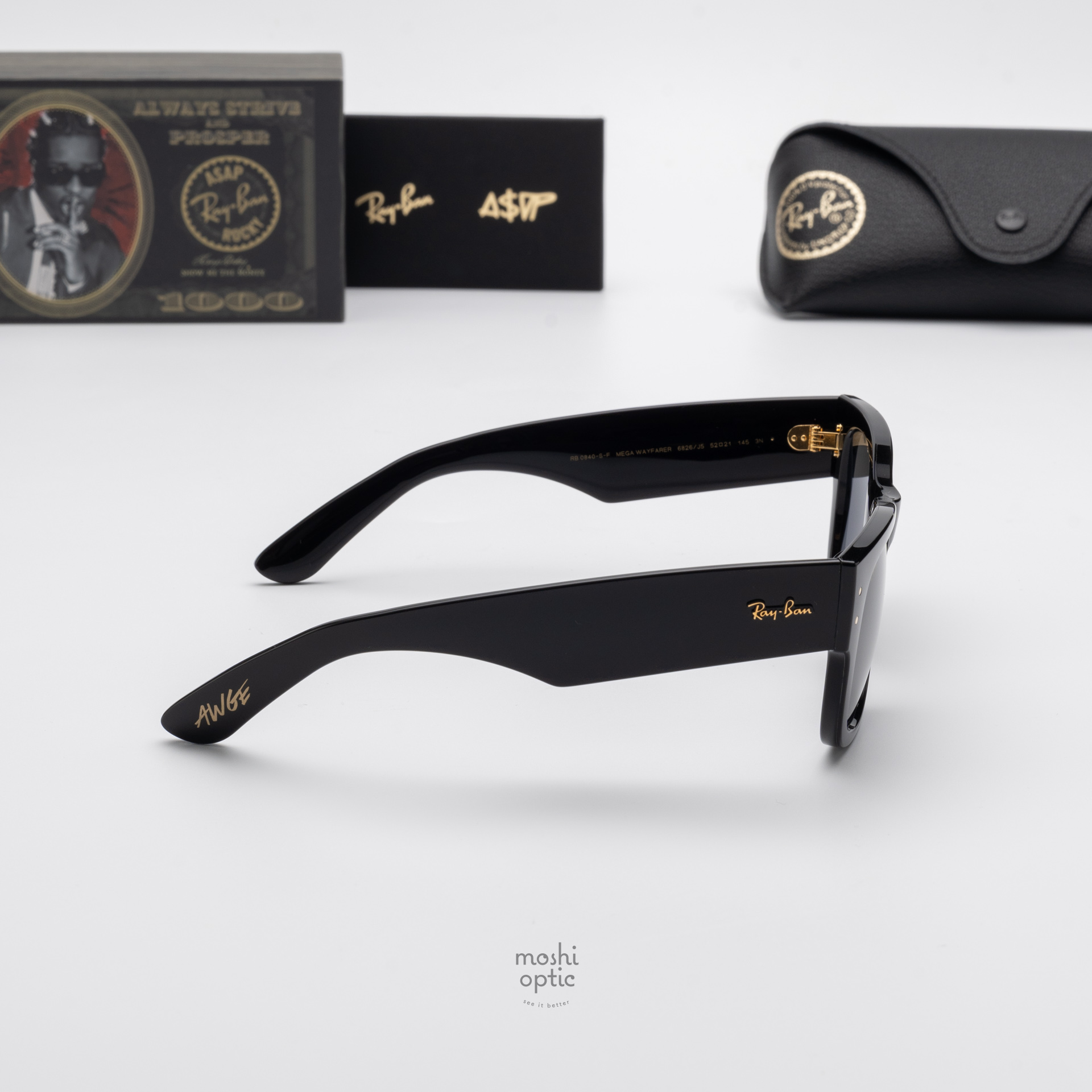 ★限定！RB0840SF-6826J5★A$AP Rocky × Ray-Ban 小物 Ray-Ban A$AP Rocky RB0840 S F 6826/J5 Ray-Ban Mega