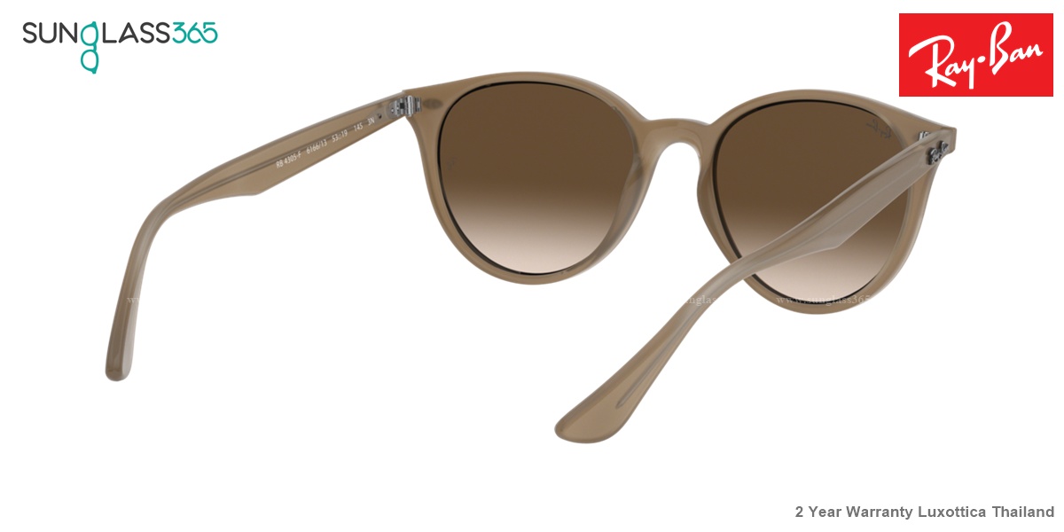 Ray-Ban Round RB4305F 616613 Brown Gradient Dark Brown