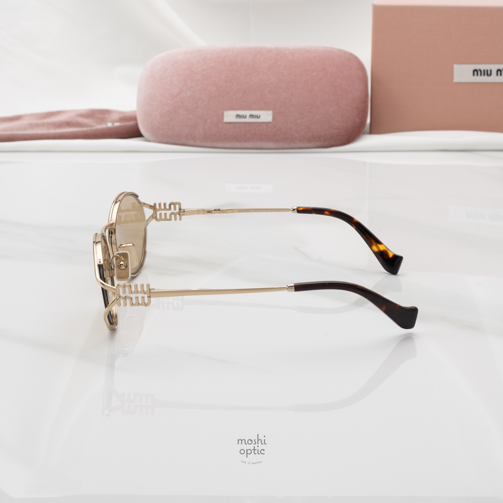 แว่นกันแดด Miu Miu Logo MU52YS ZVN10R