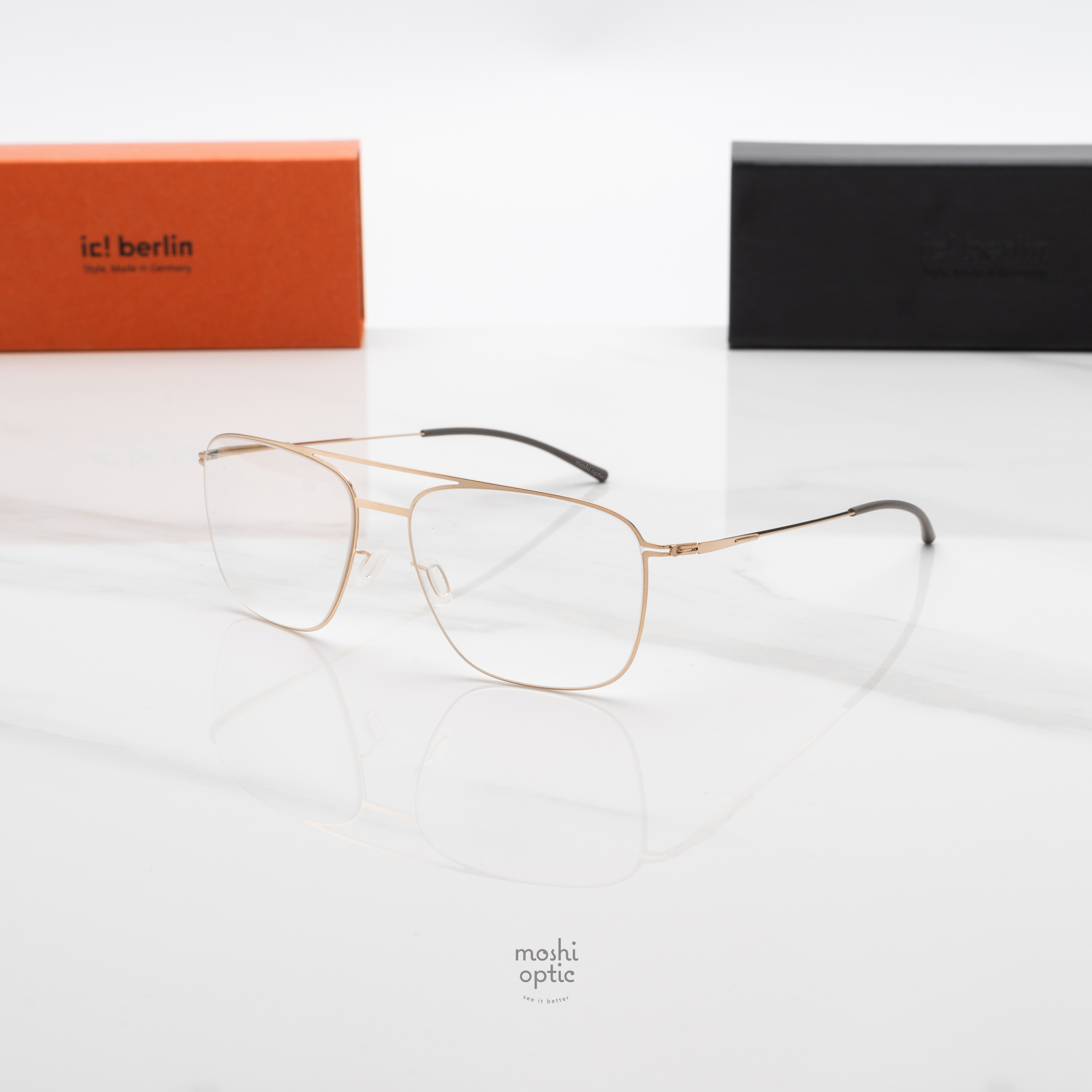 กรอบแว่น IC BERLIN Wes Rose Gold