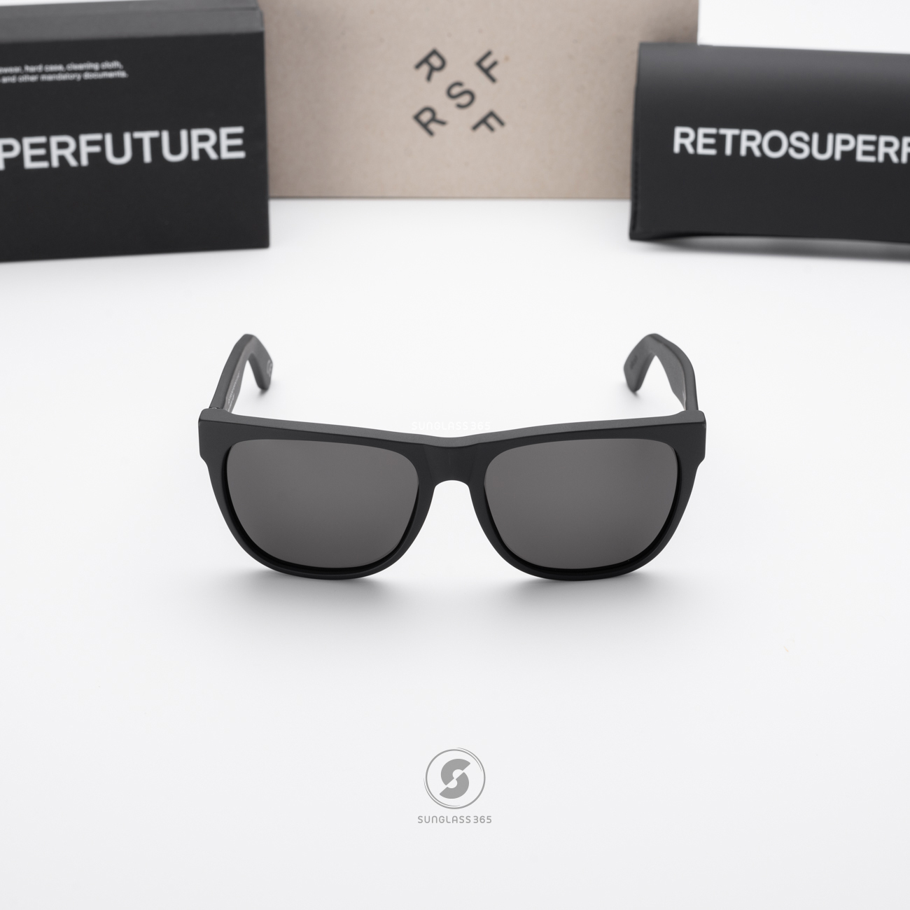 แว่นกันแดด SUPER SP W5E Classic Black Matte