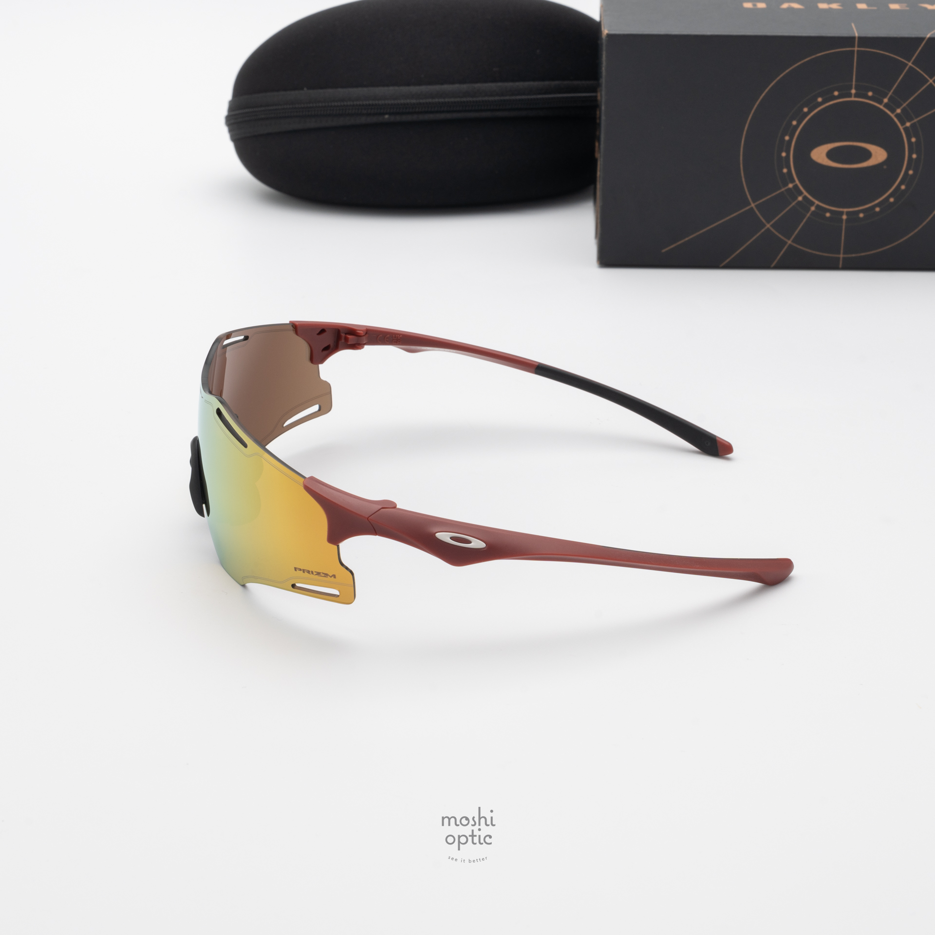 Oakley OO9512D-03 Cybr Zero Matte Iron Red Prizm 24K