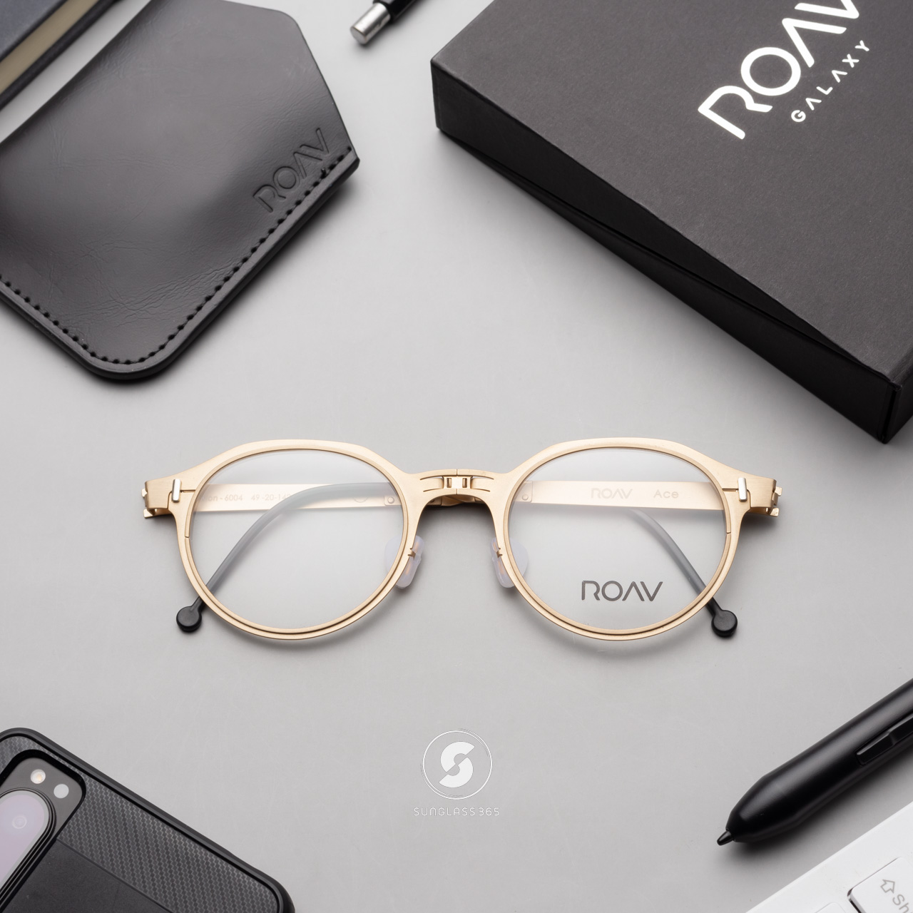 แว่นสายตา ROAV ACE 6004 Brush Gold
