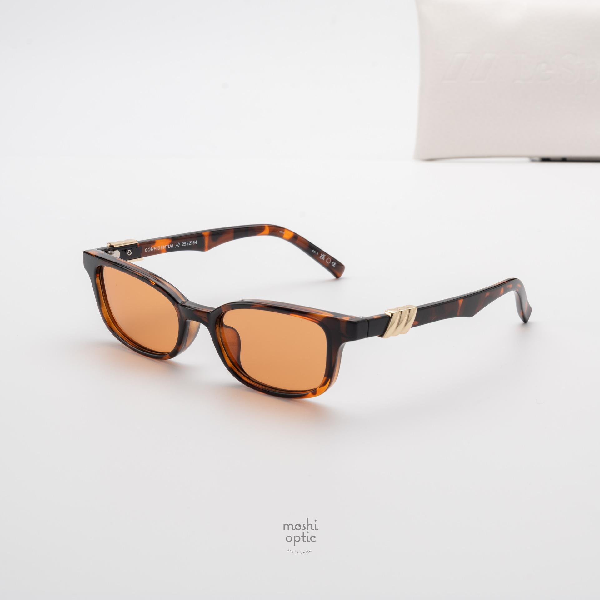 แว่นกันแดด Le Specs LSP2552154 CONFIDENTIAL Dark Tort