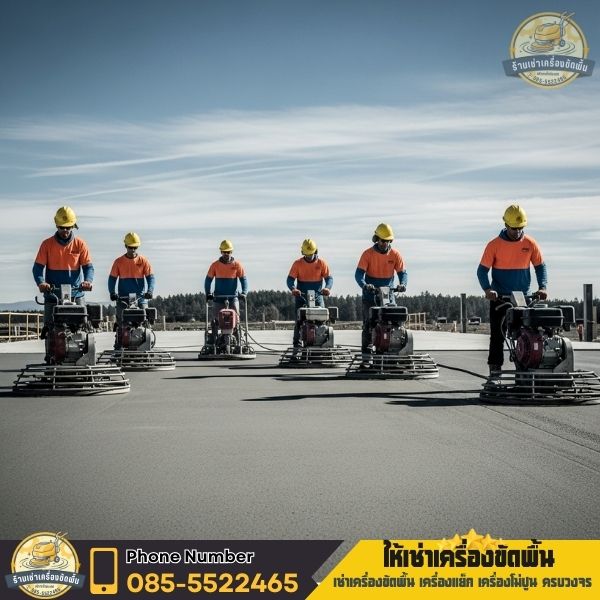 ลอกแวกซ์และขัดเงาพื้นห้างกรุงเทพ