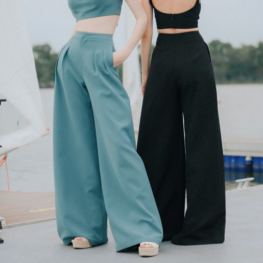 Lism P-017 Power Curve Pants กางเกงขากว้างสุดหรู