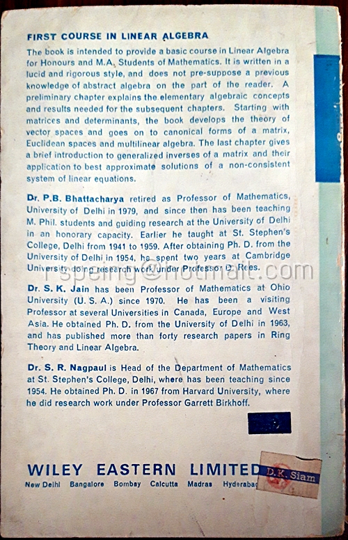 First Course in Linear Algebra