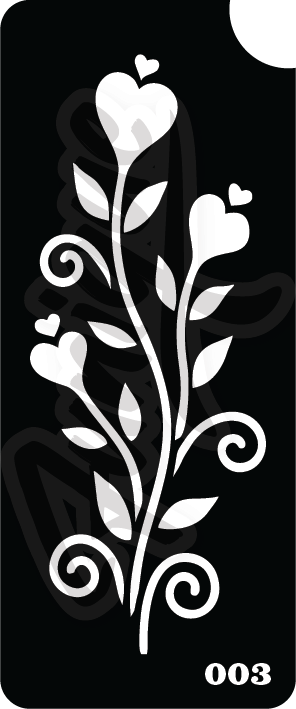 SET 10 Stencil บล็อกสติกเกอร์ รอยสักกากเพชร เพ้นท์กากเพชร กลิตเตอร์ Funique สติ๊กเกอร์ แบบลาย DIY งานประดิษฐ์