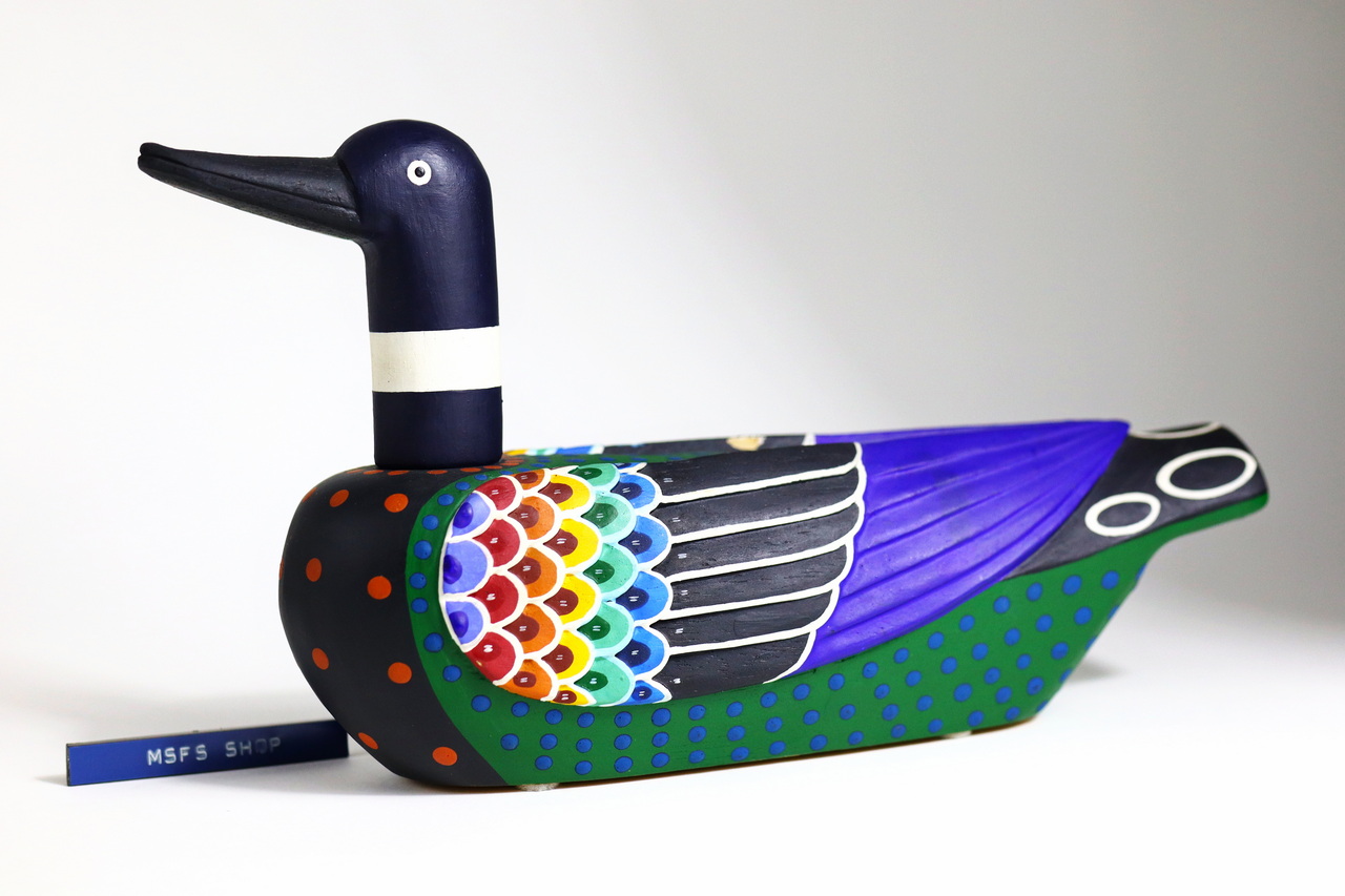 [Vintage] เป็ดไม้ขนาดใหญ่ แบบที่ 3 - ประทับตราญี่ปุ่น - Vintage Wood Decoy Duck