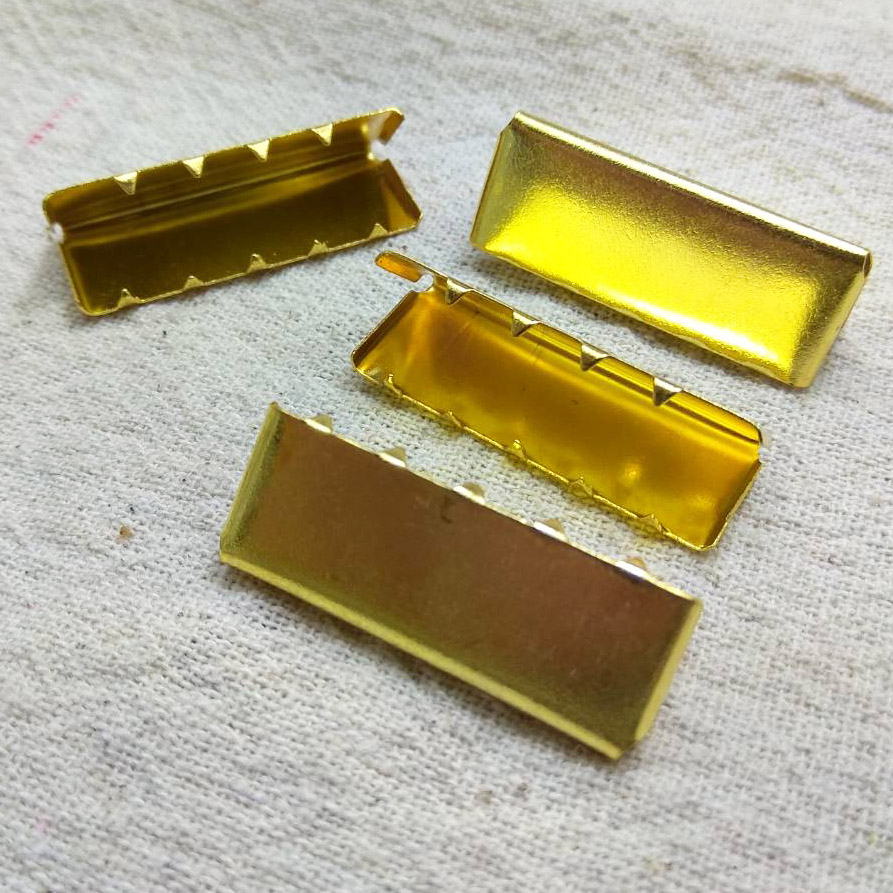 ตัวเก็บปลายซิบหน้าเรียบ 1.2นิ้ว ทอง