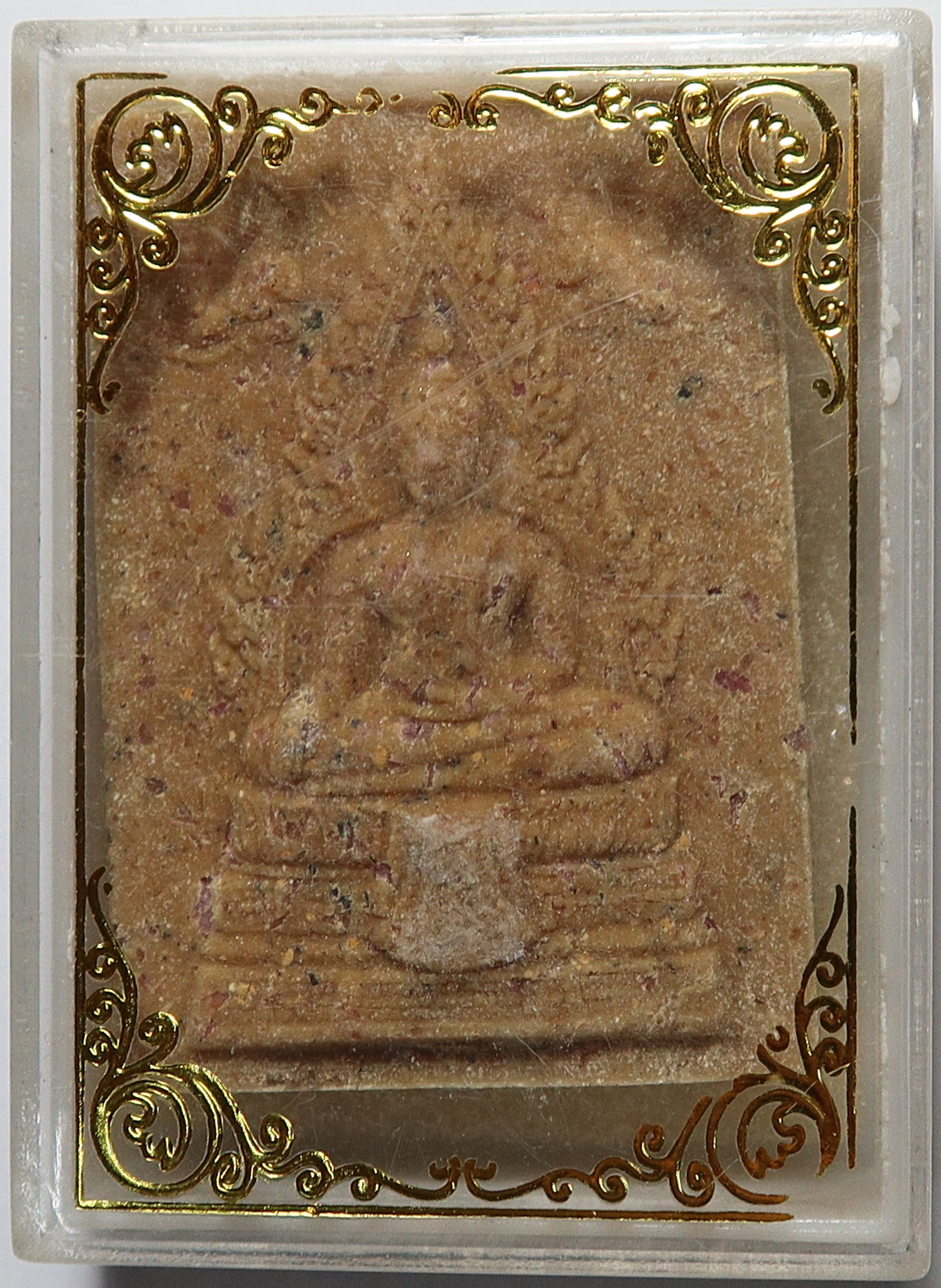 1454 หลวงพ่อพระพุทธสุโขทัย วัดปริวาสราชสงคราม กรุงเทพ รุ่นยอดขุนพล 59 มีโค๊ด ใต้ขอบองค์พระ เนื้อผงเกสร ผสมพลอย - แร่ ปี 2559 จัดสร้างโดย หลวงพ่อสมชาย ศิษย์เอก หลวงพ่อวงษ์