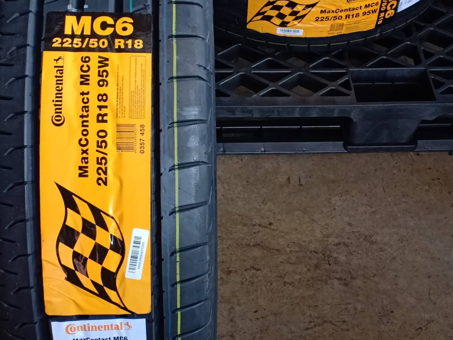 CONTINENTAL 225/50R18 CONTACT MC6 95W MADE IN MALAYSIA