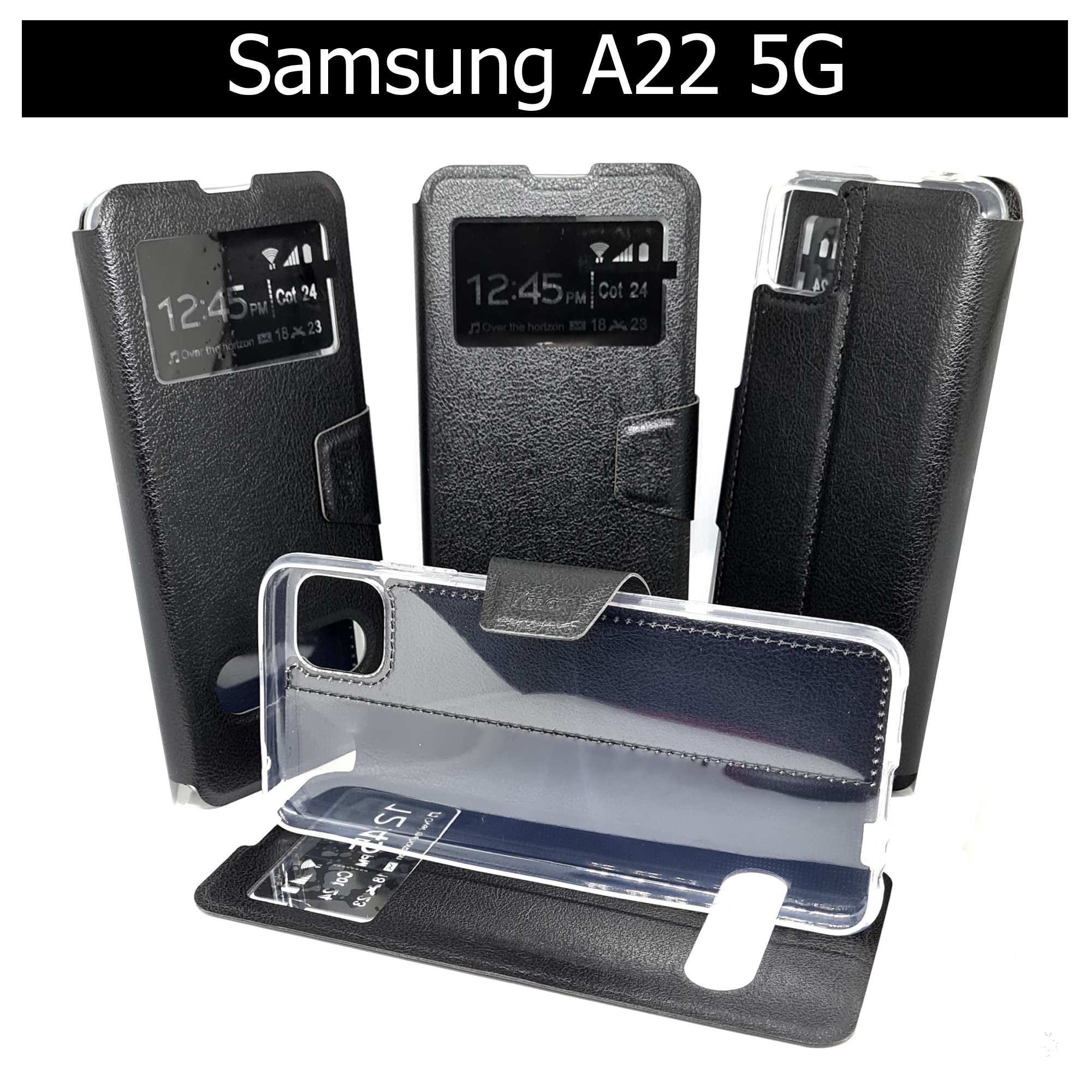 เคส Samsung A22 5G - เคสฝาพับ โชว์เบอร์ วางตั้งได้