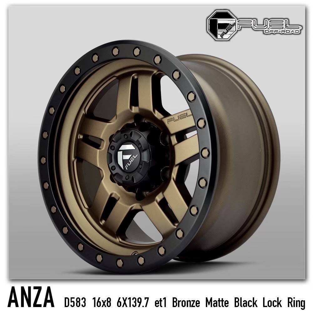 FUEL ล้อแท้ ราคาพิเศษ ANZA D583 16x8.0 offset+1 PCD 6x139.7
