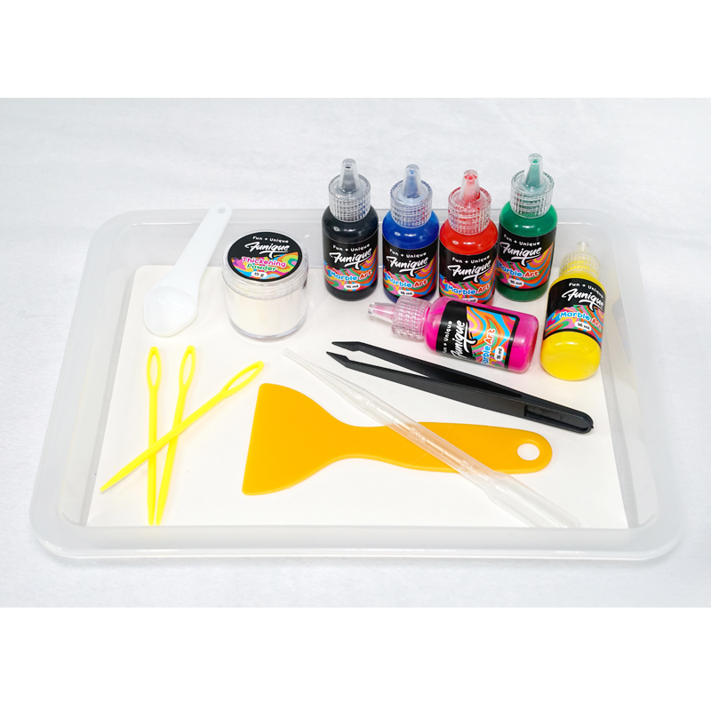 ชุดศิลปะลายหินอ่อน MarbleArt สร้างสรรค์ศิลปะบนผิวน้ำ