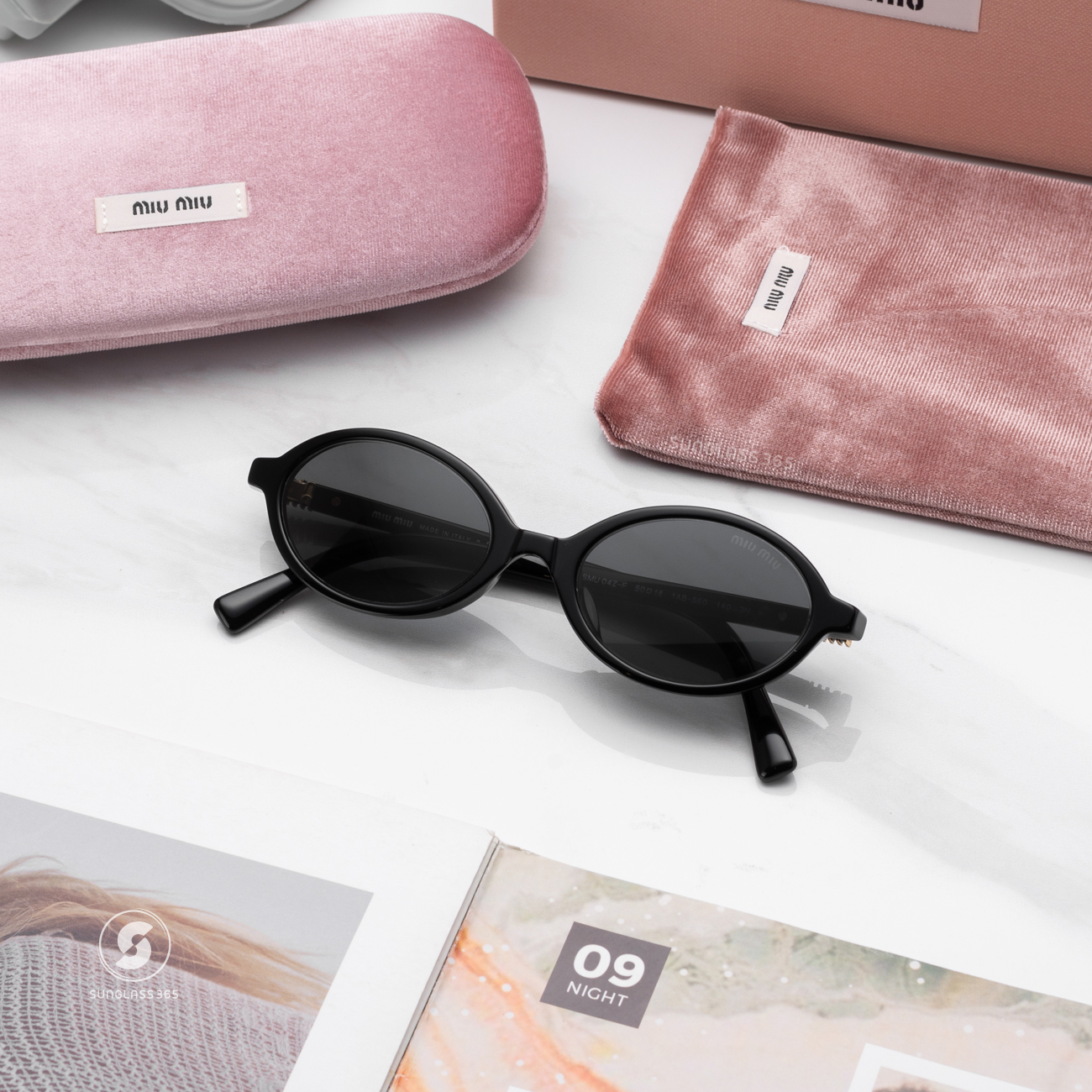 แว่นกันแดด Miu Miu MU04ZSF 1AB5S0