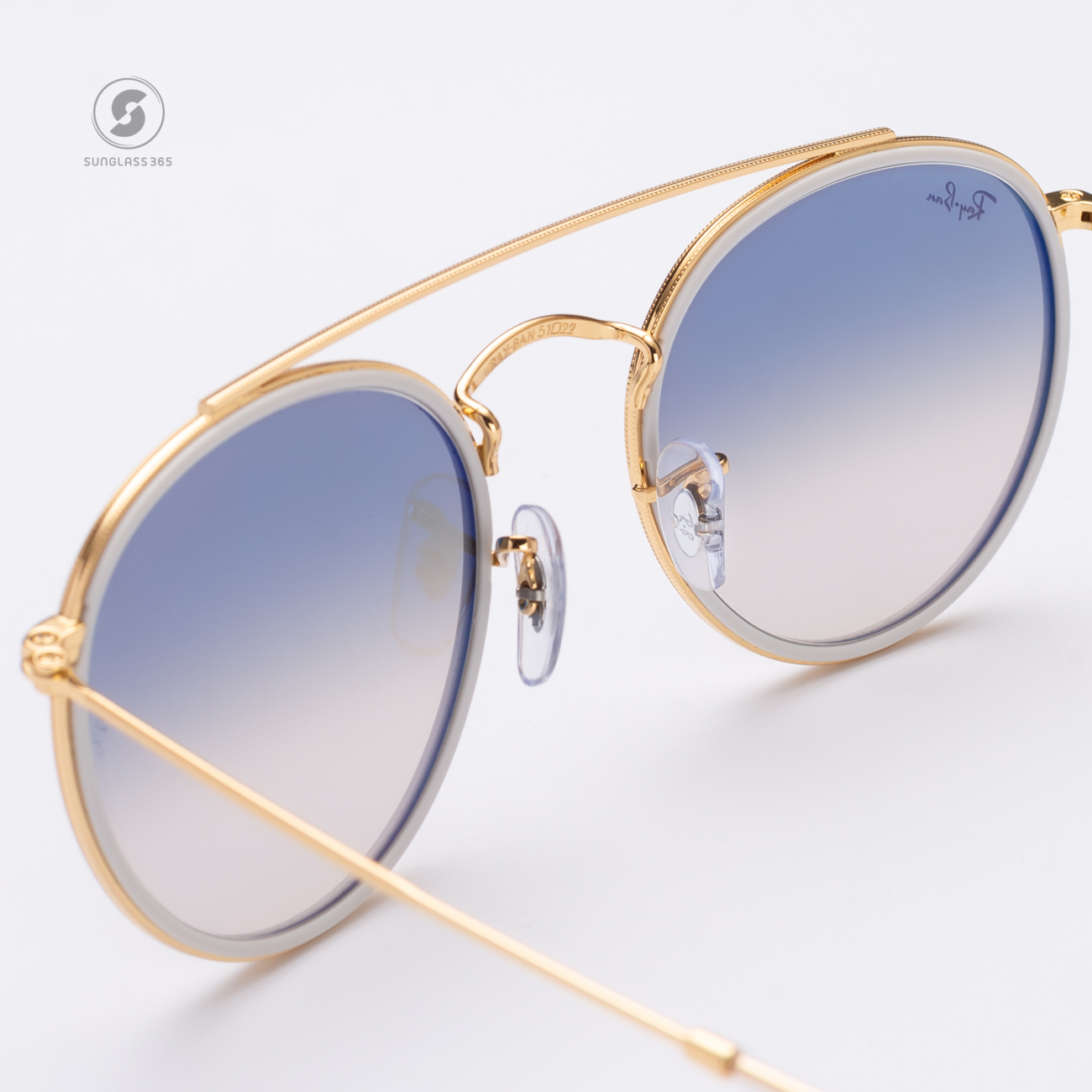 Ray Ban RB3647N 923632 Gold Clear Gradient