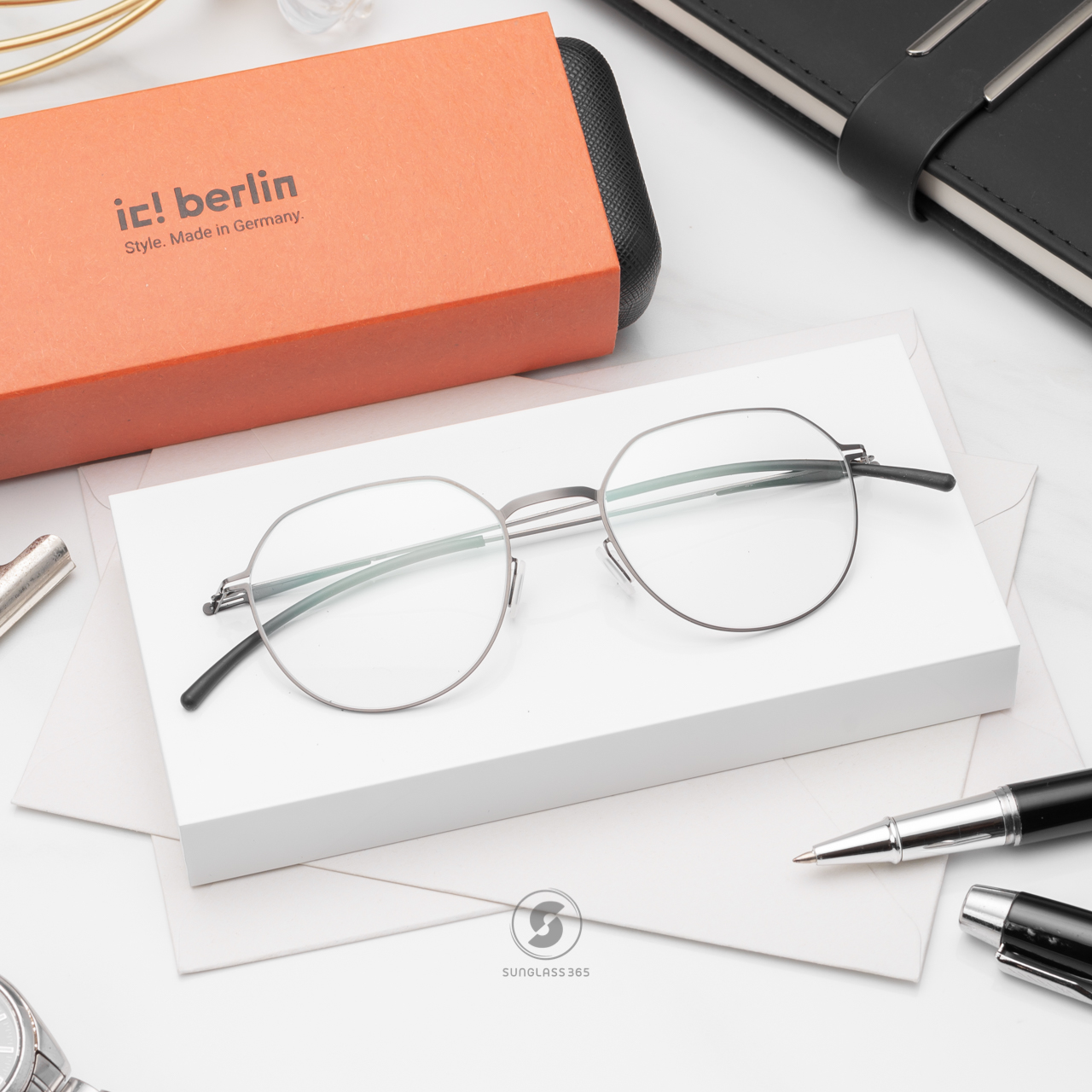 กรอบแว่น IC BERLIN LIO Gunmetal