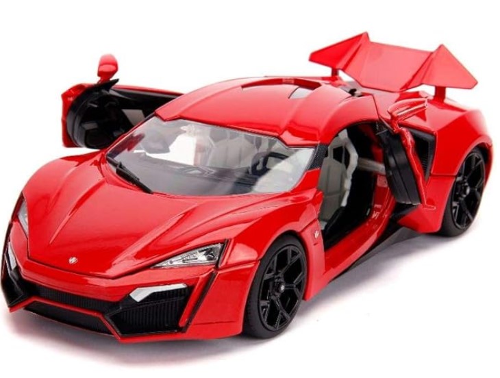พรีออเดอร์ Jada โมเดลรถ โมเดลรถยนต์ Fast & Furious Lykan Hypersport 1:18 แถม โมเดล dom