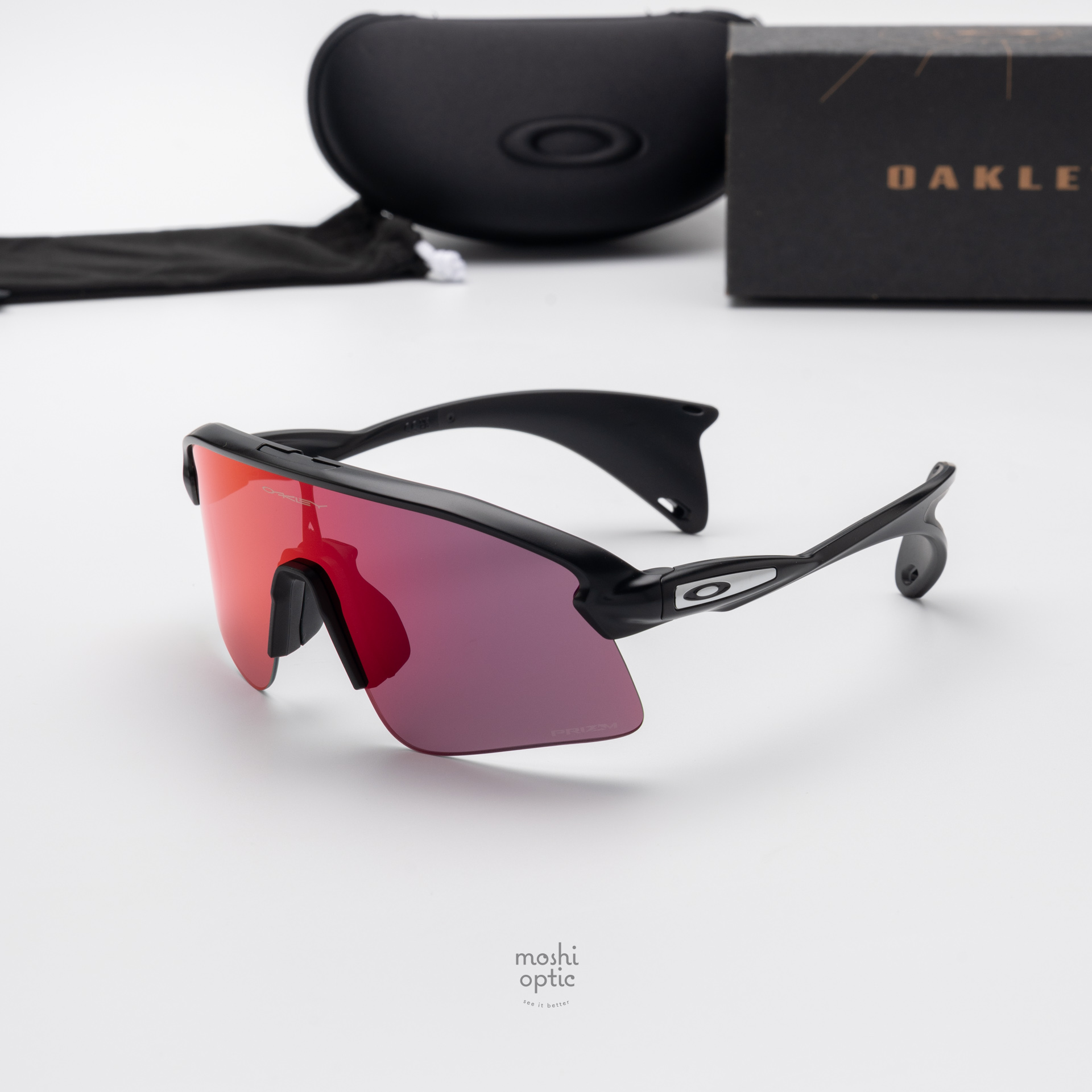 OAKLEY STUNT DEVIL S OO9518-02 Matte Black Prizm Road
