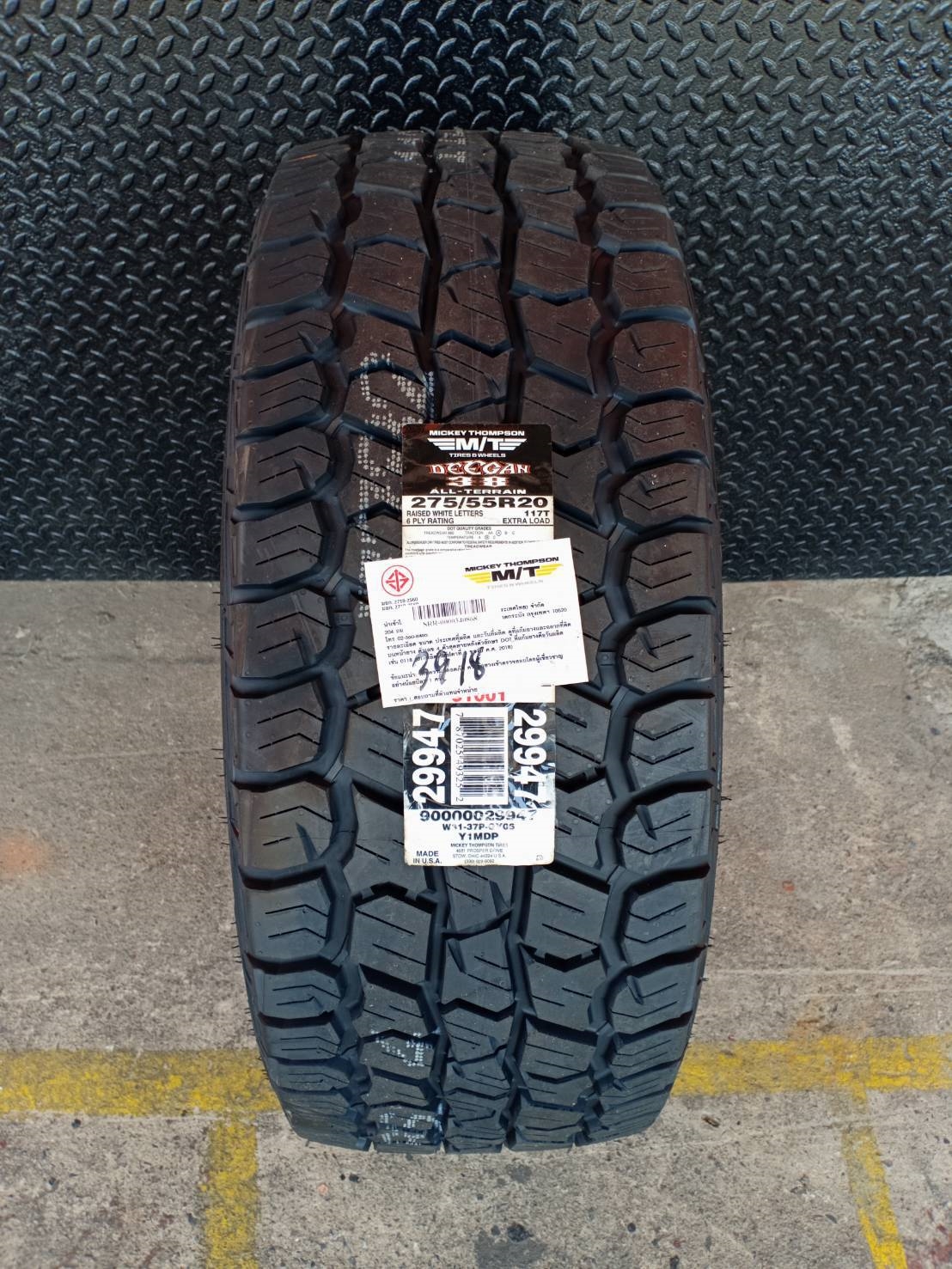 #แนะนำยางรถ #ขอบ20 #ราคาสุดคุ้ม #รถกระบะสายลุย MICKEY THOMPSON DEEGAN 38AT 275/55R20 ปี18 (MADE IN U.S.A)