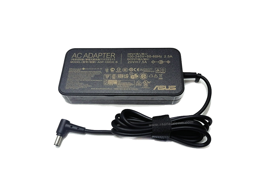 Adapter Asus Flying Fortress 7 150W Original ราคา พิเศษ ADP-150CH B สายชาร์จ Adapter Asus Flying Fortress 7 ตรงรุ่น