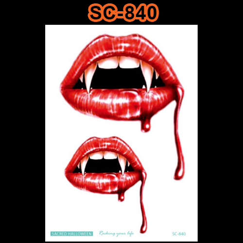 Tattoo Halloween สติ๊กทู แทททูลายฮาโลวีน แต่งหน้าฮาโลวีน #E