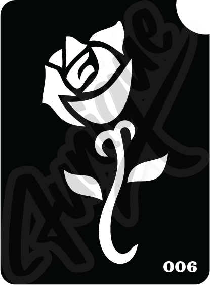 SET 7 Stencil บล็อกสติกเกอร์ รอยสักกากเพชร เพ้นท์กากเพชร กลิตเตอร์ Funique สติ๊กเกอร์ แบบลาย DIY งานประดิษฐ์