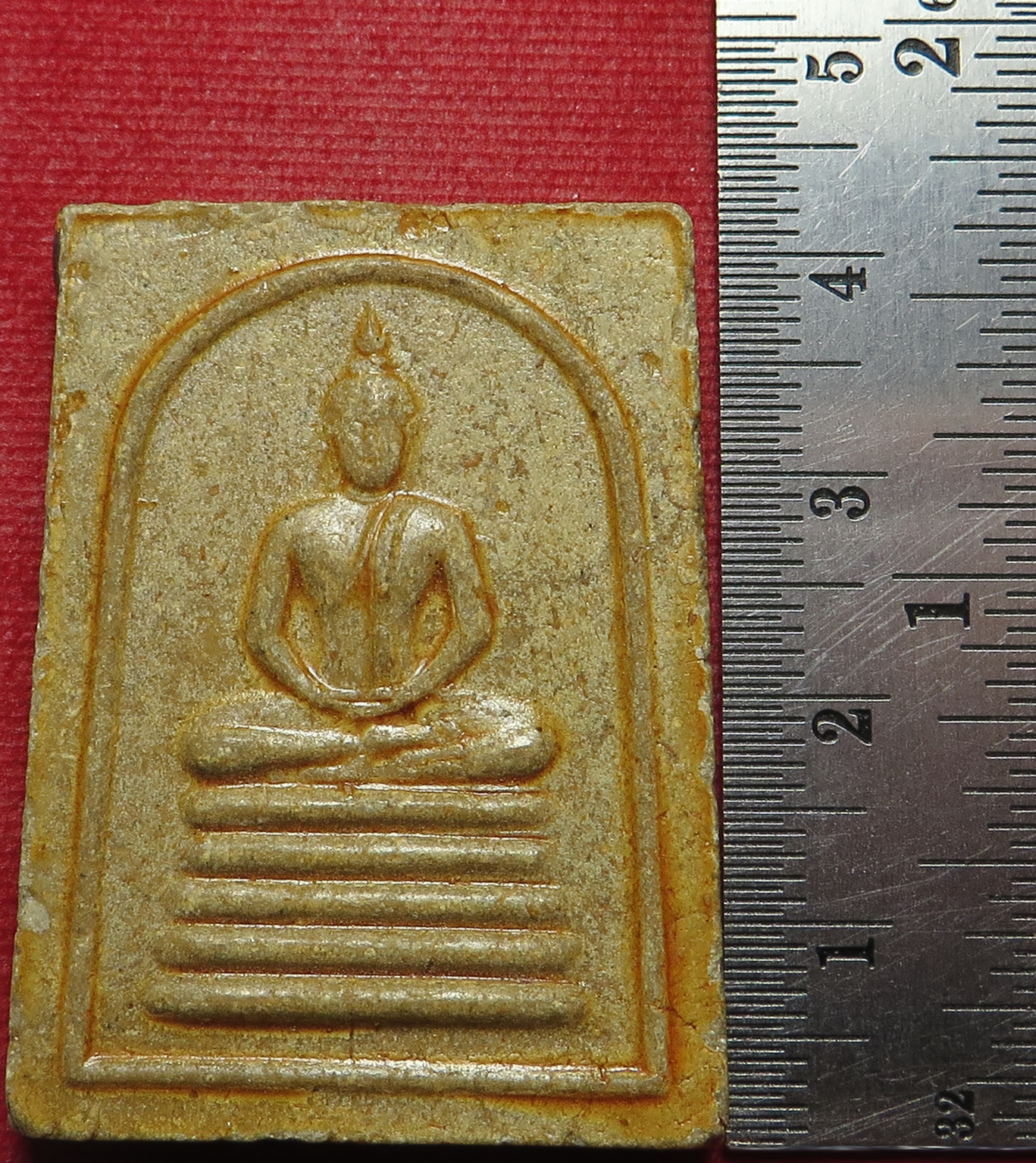 2313 พระสมเด็จ หลังยันต์ 5 ทายางไม้ เกจิอาจารย์ ยุคเก่า (จัดส่งฟรี และ รับประกันพระแท้)