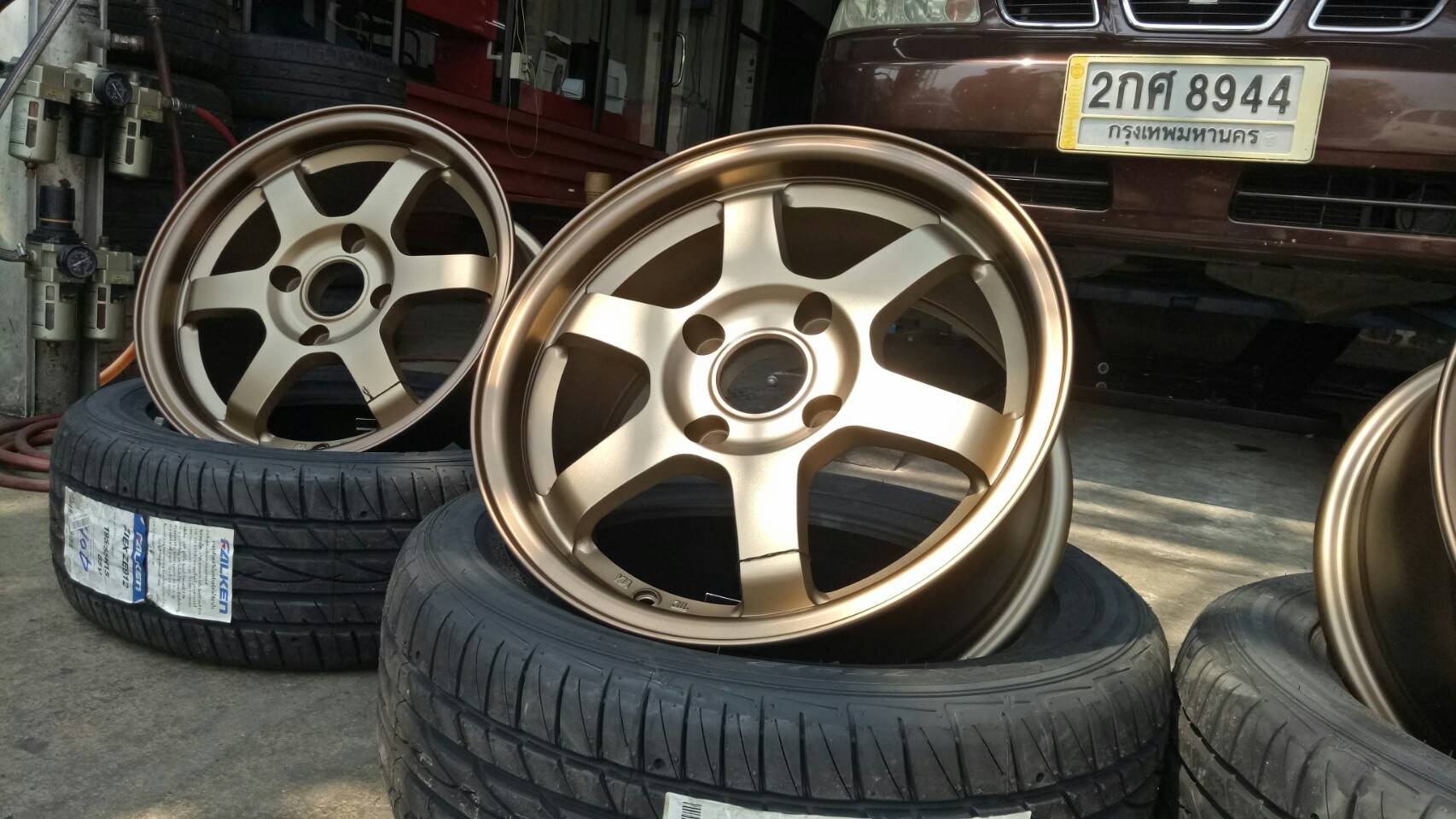 ล้อใหม่ TE37 ขอบ15 ใส่รู 4รู114