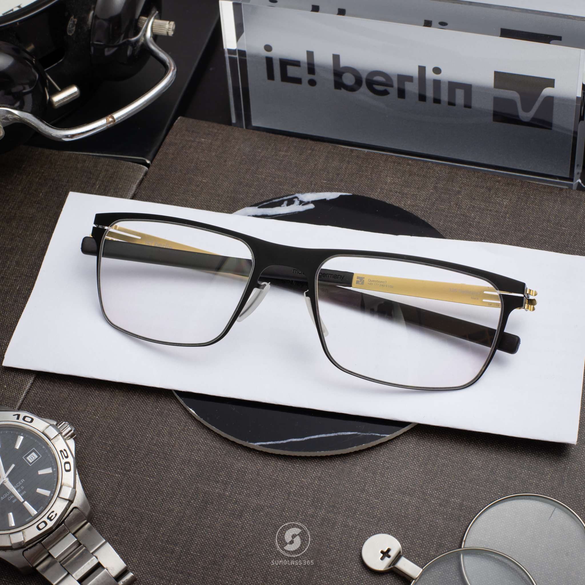 กรอบแว่น IC BERLIN Seekorso-Black Gold