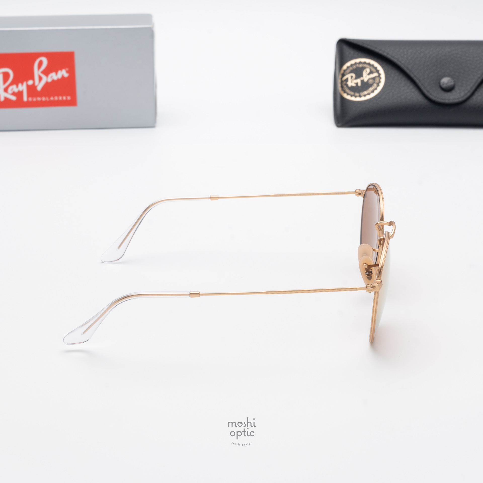 Ray Ban RB3447 112/Z2 Round metal pink mirror