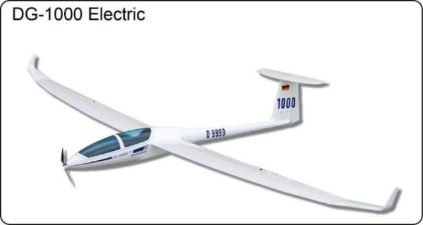 DG1000 Electric Glider Kit with Motor +Prop.