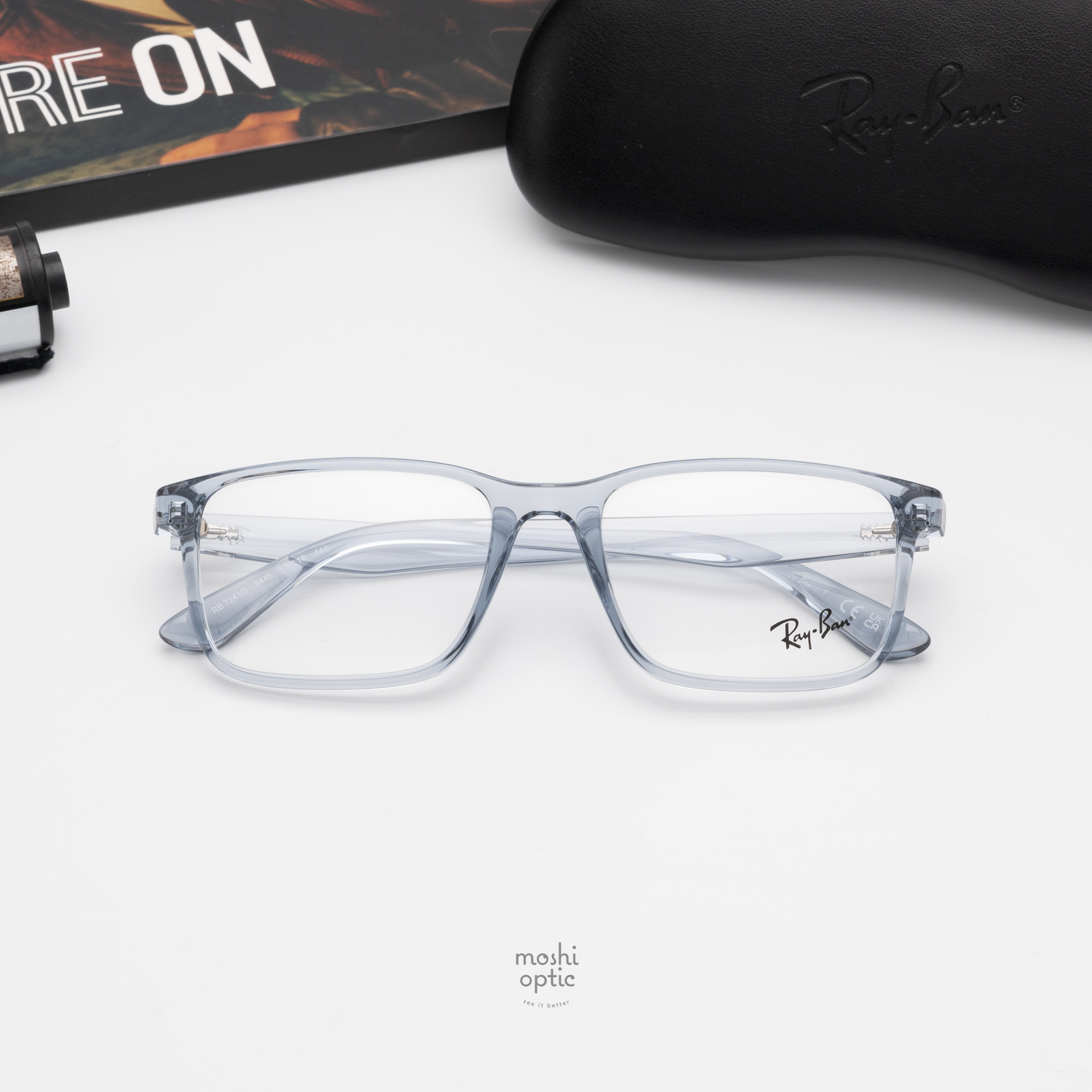 Ray-Ban RX7241D 8446 Transparent Blue