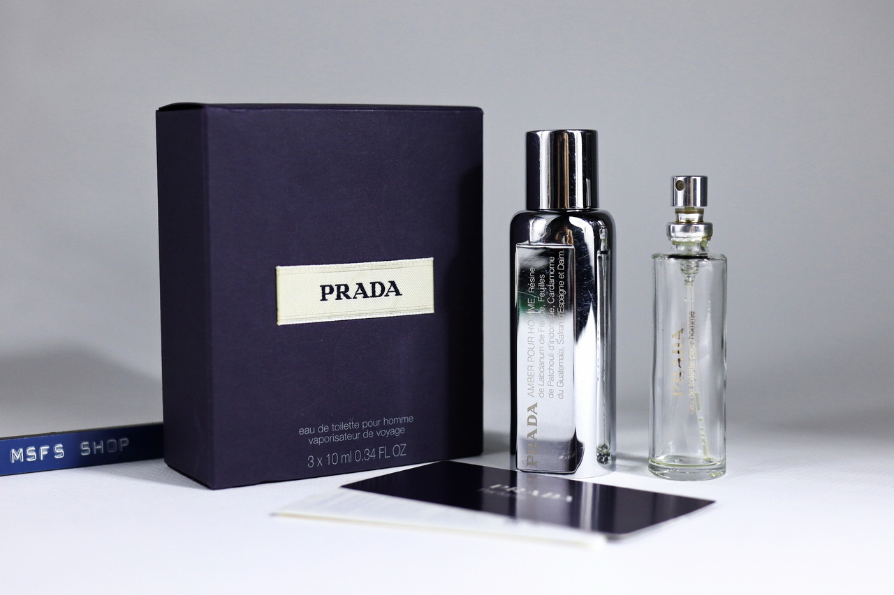 [Vintage] Prada Amber Pour Homme EDT 3x10ml Vaporisateur de Voyage แบบสเปรย์ - น้ำหอม Vintage