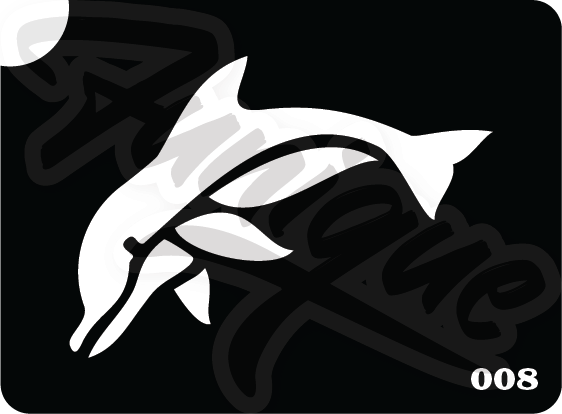 SET 6 Stencil บล็อกสติกเกอร์ รอยสักกากเพชร เพ้นท์กากเพชร กลิตเตอร์ Funique สติ๊กเกอร์ แบบลาย DIY งานประดิษฐ์