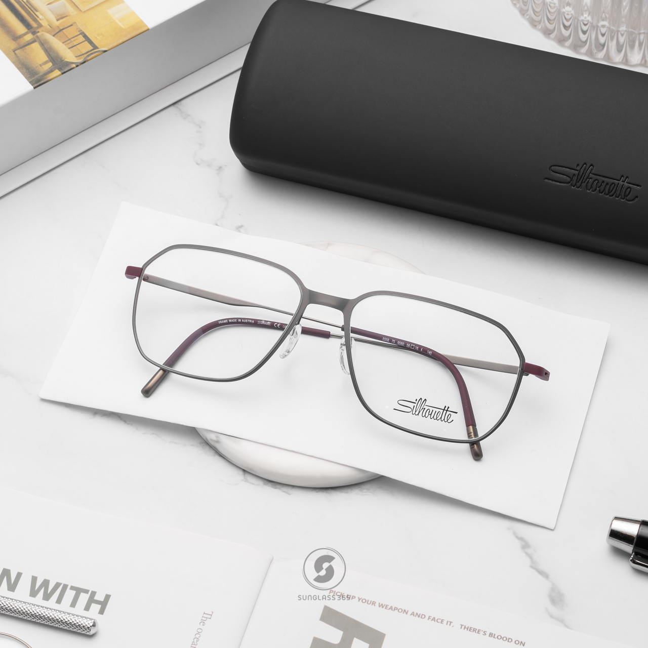 กรอบแว่น Silhouette Lite Wave Sil-5556 75 6560