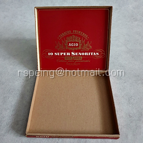 กล่องบุหรี่ (กระดาษ) Agio 10 Super Senoritas Red Label
