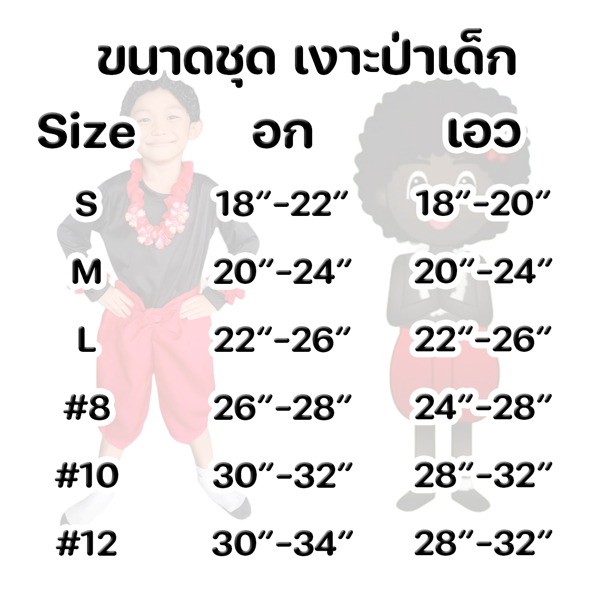ชุดเงาะป่าเด็ก ชุดวรรณคดีเด็ก ชุดเด็กวันภาษาไทย