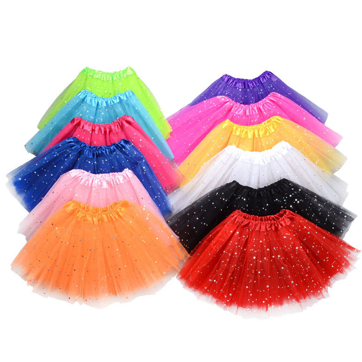 กระโปรงชีฟอง tutu กระโปรงใส่งานแสดงสำหรับเด็ก