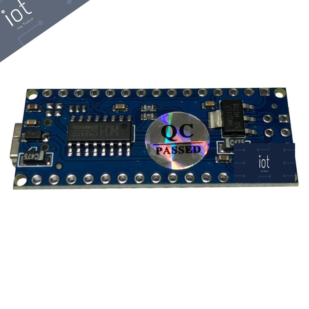 บอร์ด Nano 3.0 Mini USB ชิฟ CH340G แบบยังไม่บัดกรี (พร้อมสาย USB)