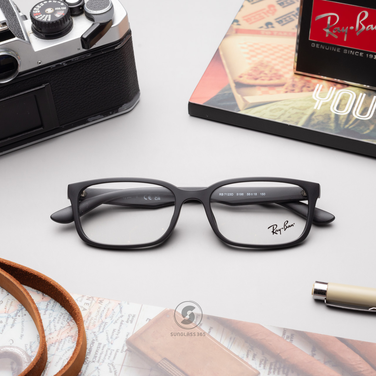 Ray-Ban RX7123D 5196 MATTE BLACK