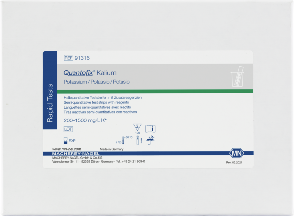 QUANTOFIX® Potassium 91316 กระดาษทดสอบโพแทสเซียม